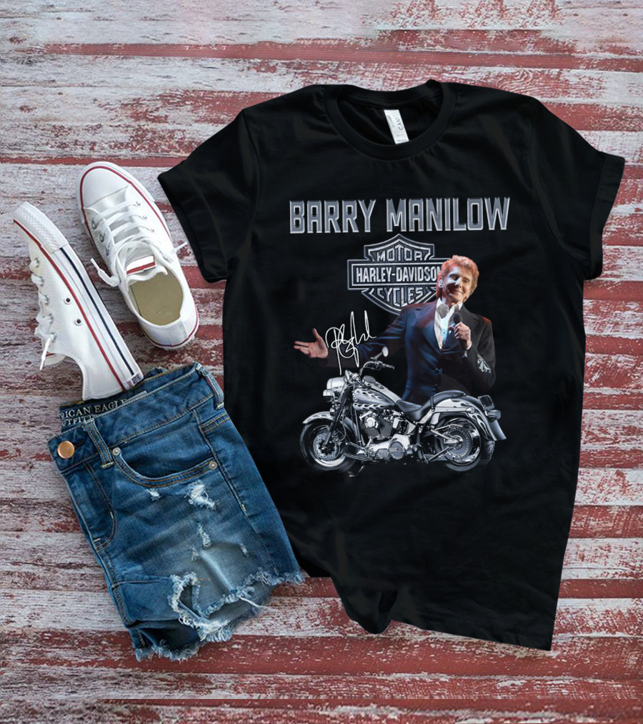 Barry Manilow Harley Davidson Motorcycles T-Shirt