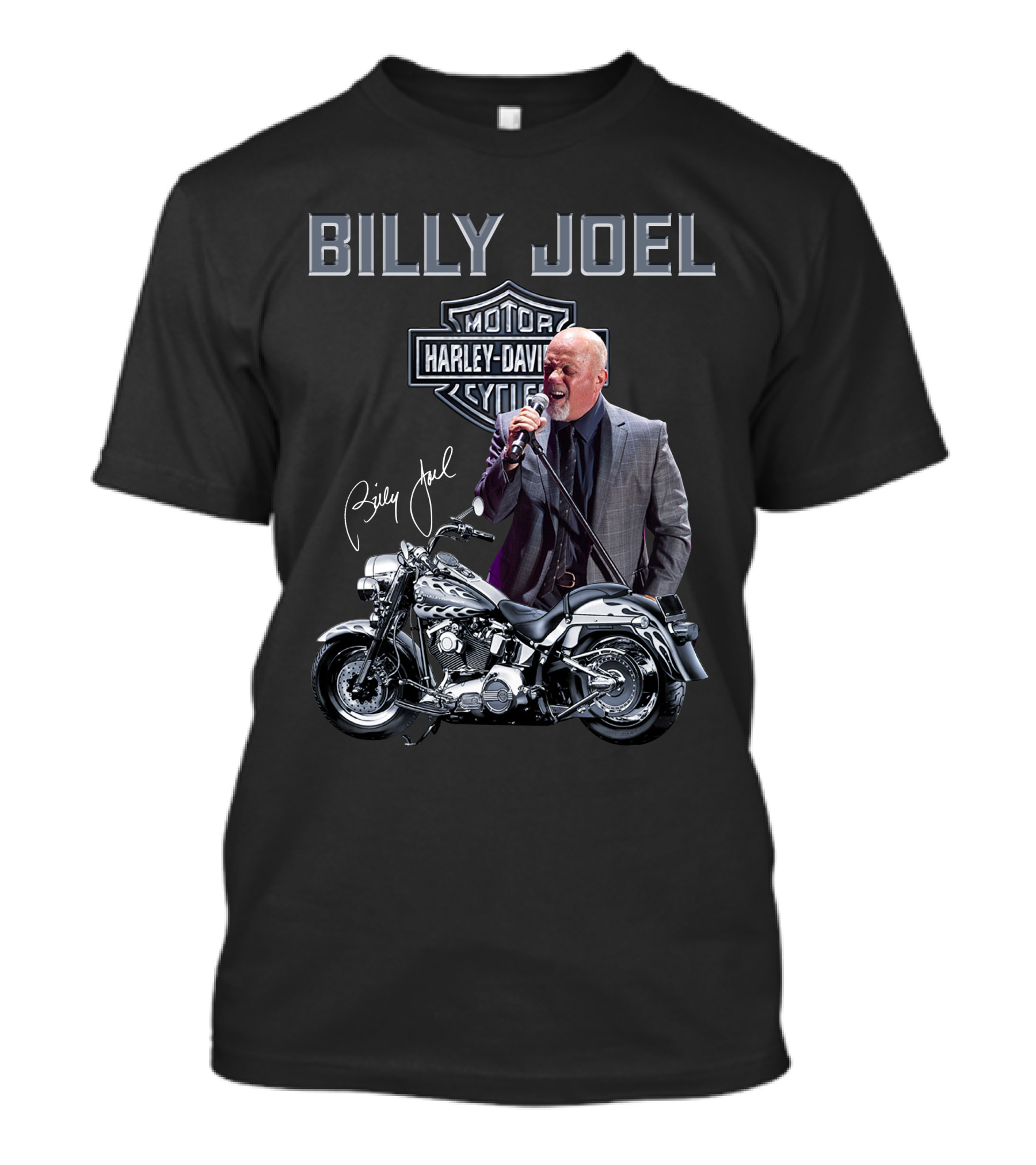 Billy Joel Harley Davidson Motorcycle Cycles T-Shirt