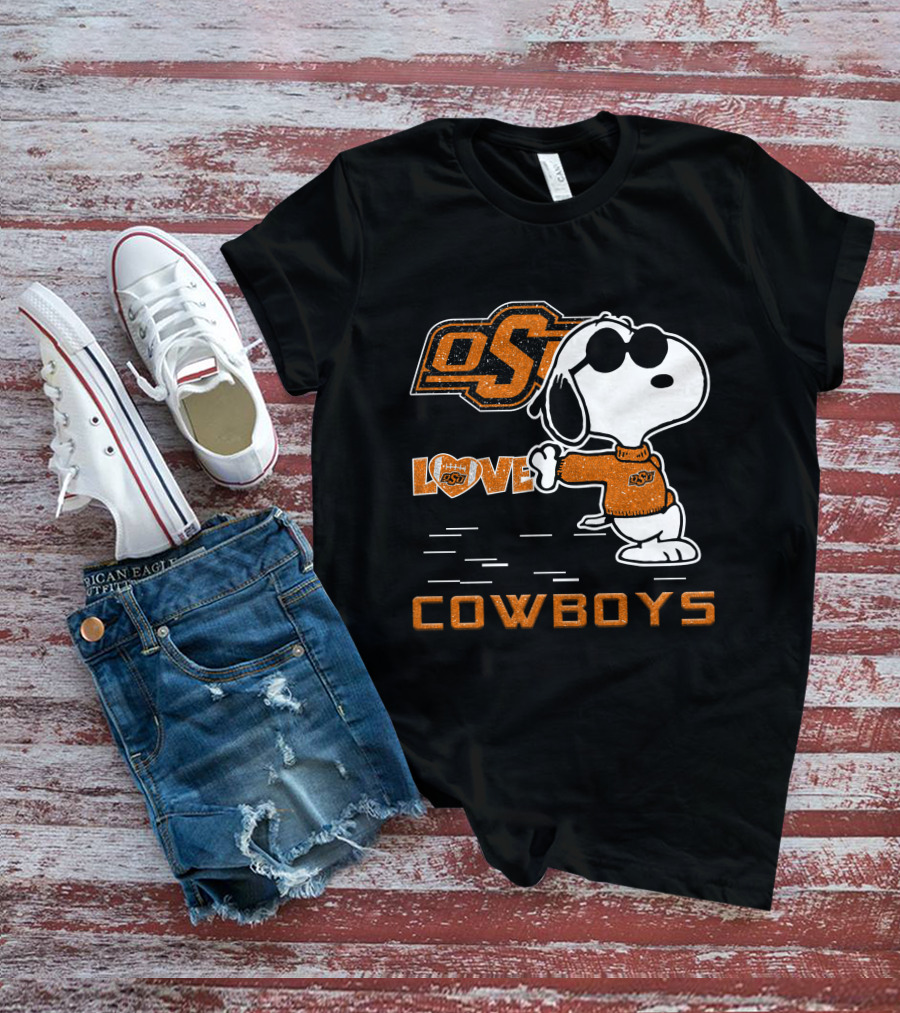 Snoopy OSU Love Cowboys T-Shirt