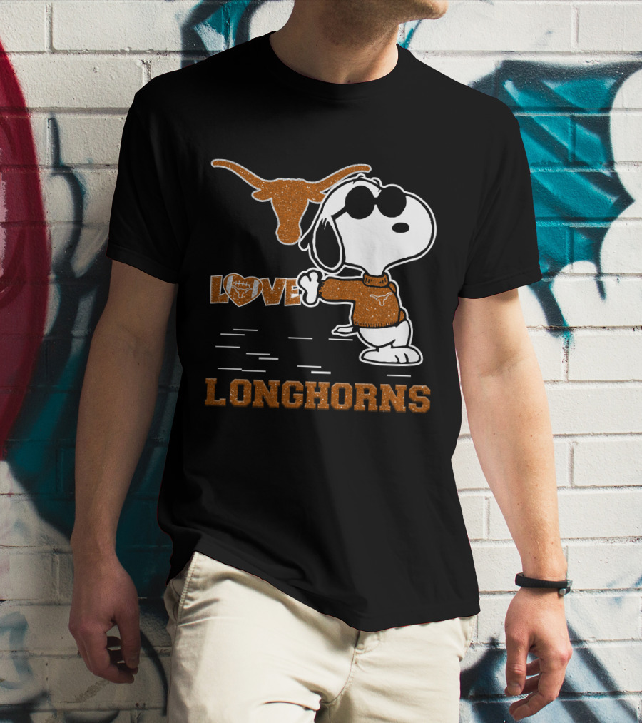 Snoopy Love Longhorns T-Shirt