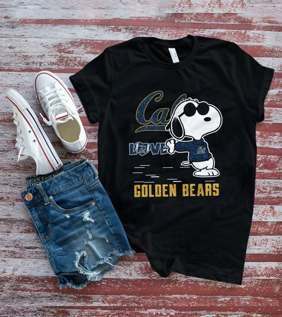 Snoopy Loves Cal Golden Bears California T-Shirt