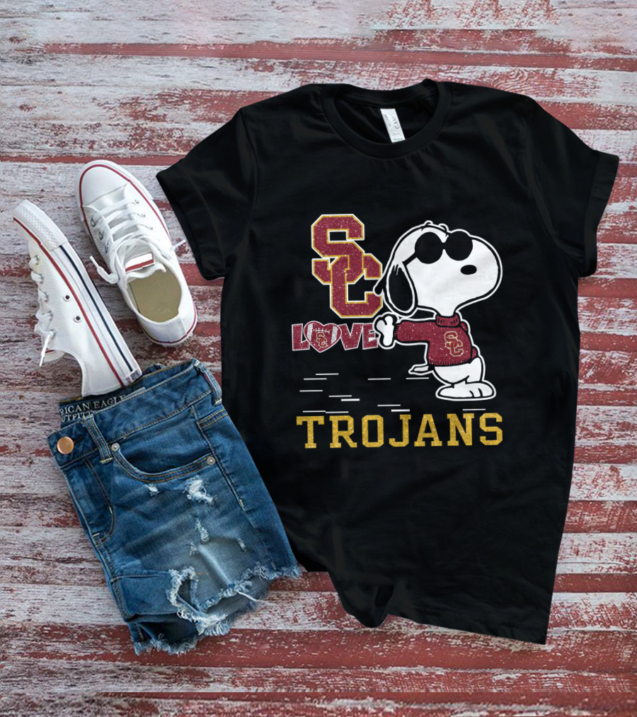 Snoopy USC Love Trojans T-Shirt