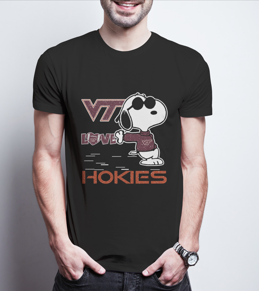 VT Snoopy Love Hokies T-Shirt