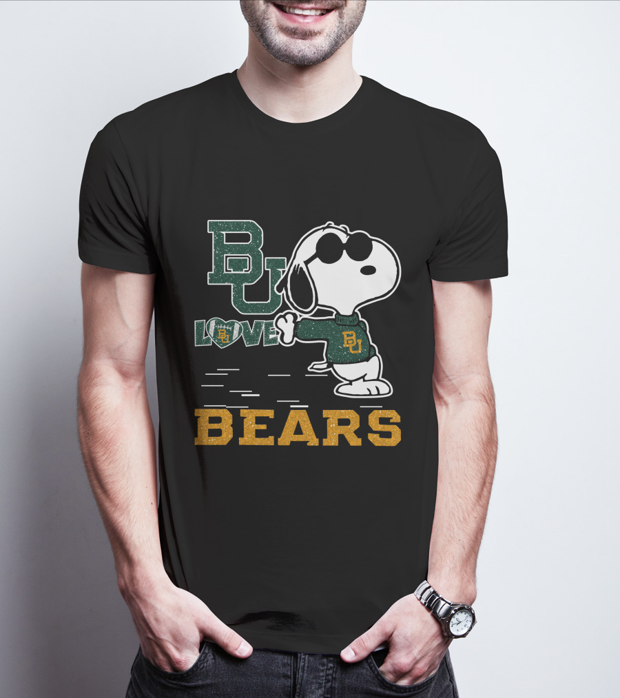 BU Love Snoopy Baylor Bears T-Shirt