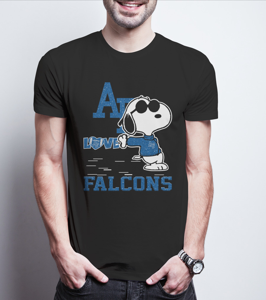 Snoopy Love Air Force Falcons AF Peanuts T-Shirt