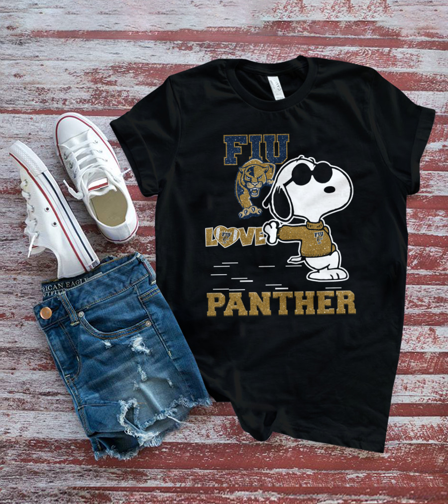Snoopy FIU Love Panther T-Shirt