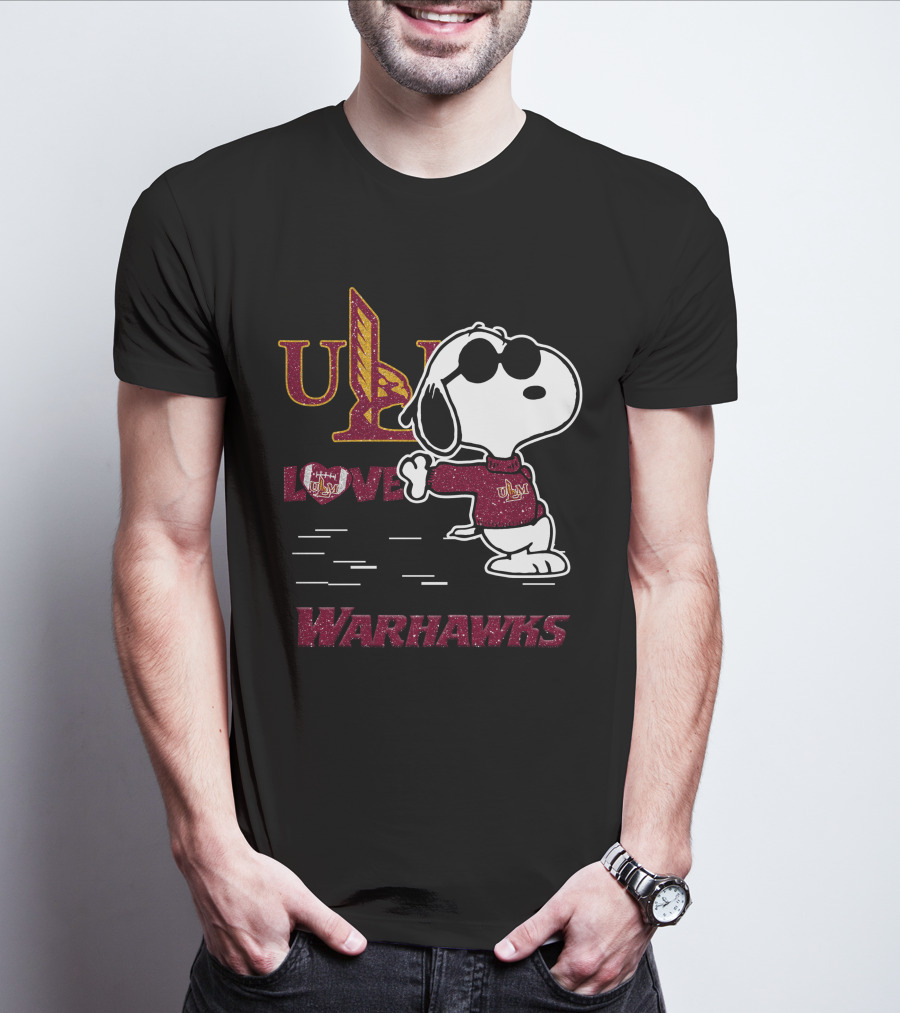 Snoopy ULM Love Warhawks T-Shirt