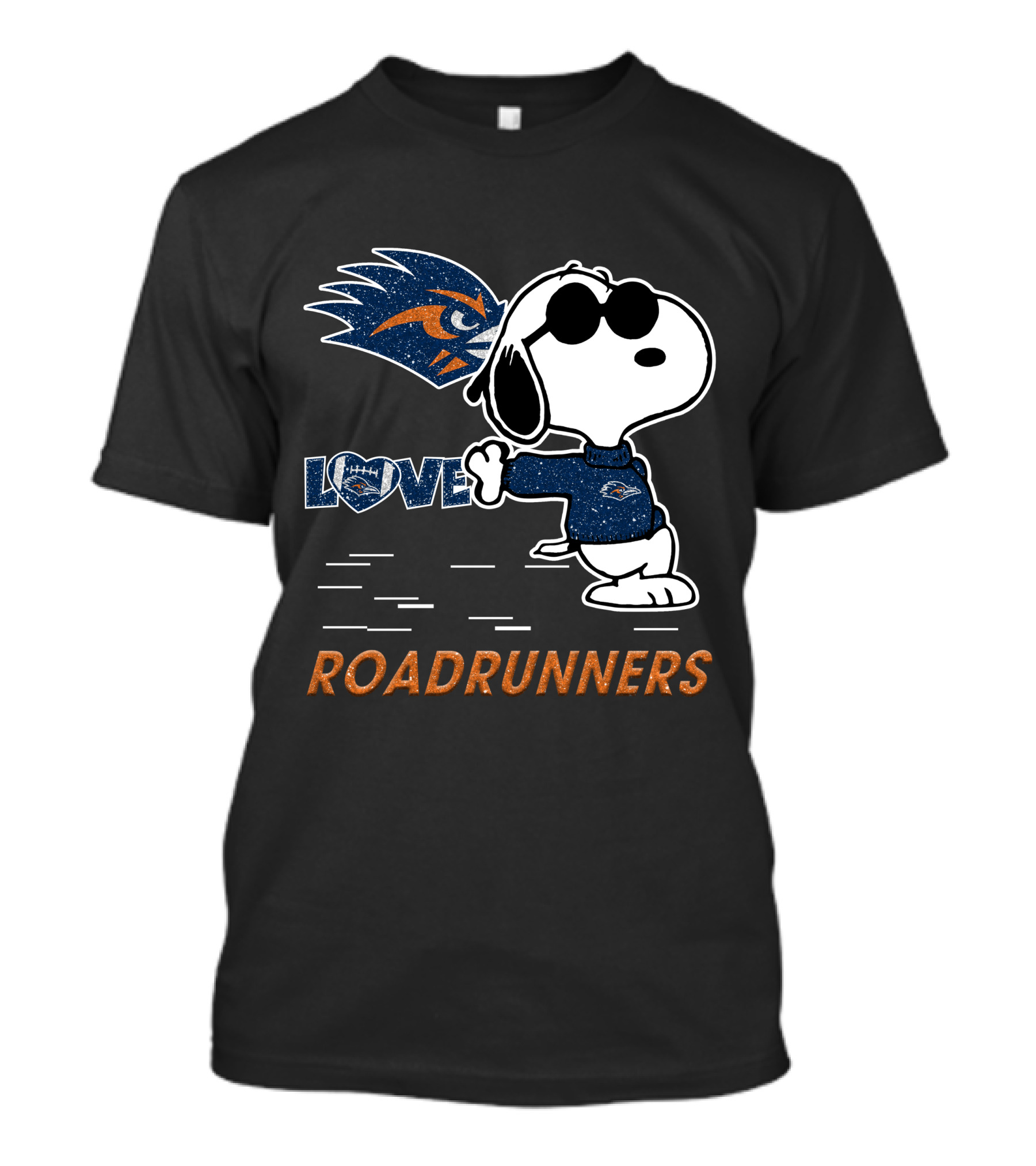 Snoopy Love UTSA Roadrunners Football Fanatic T-Shirt