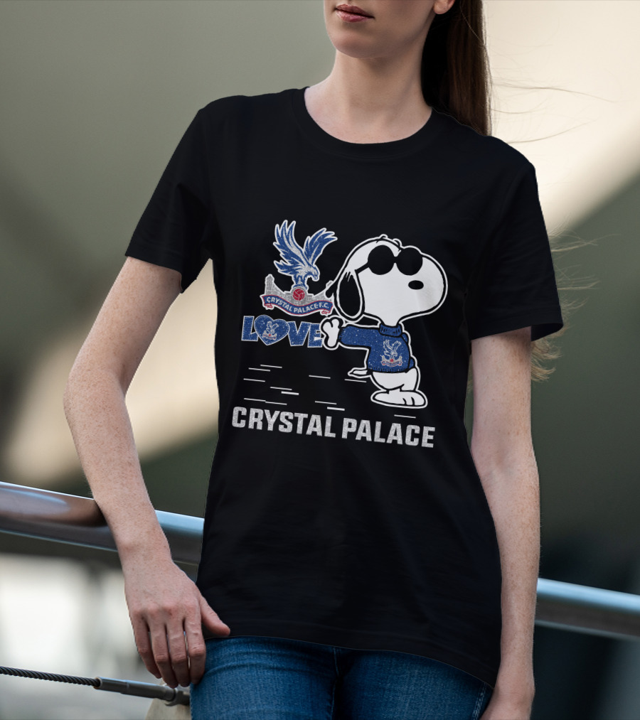Snoopy Love Crystal Palace Fc Crystal Palace T-Shirt