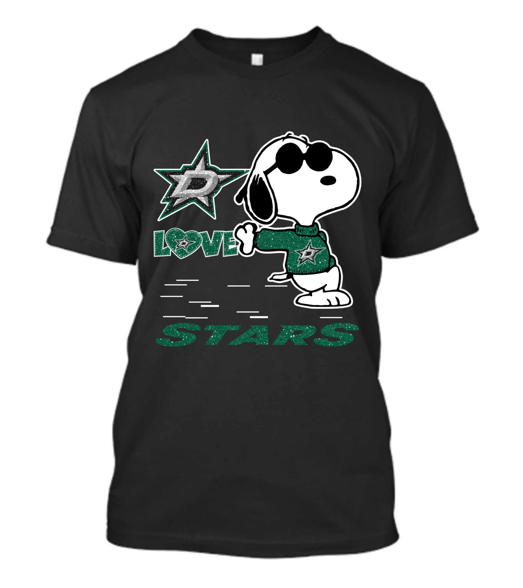 Snoopy Love Dallas Stars T-Shirt