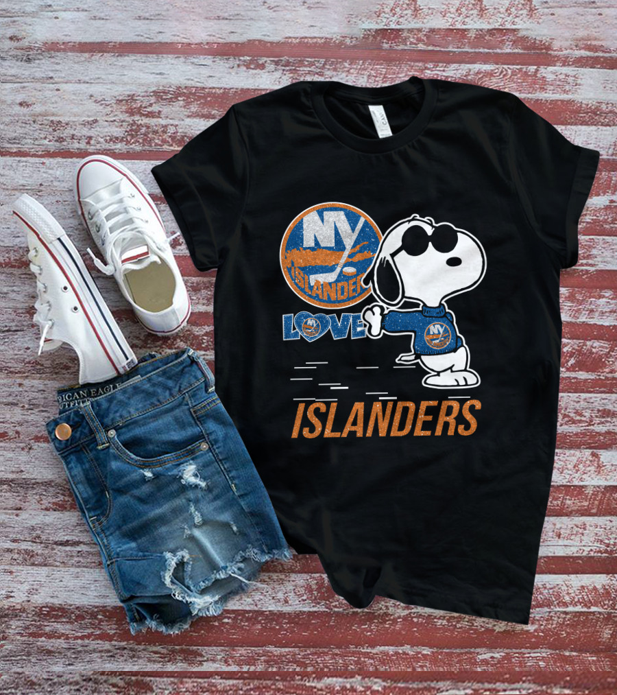 Snoopy Love NY Islanders T-Shirt