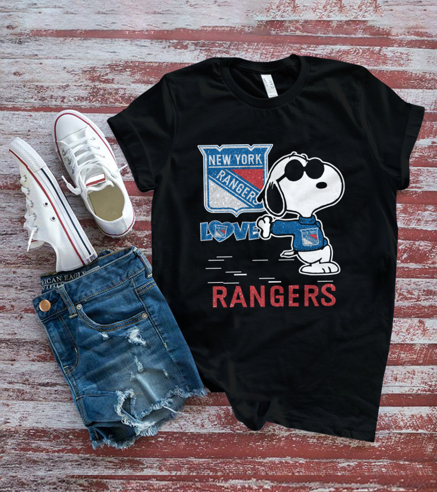 Snoopy Love New York Rangers T-Shirt