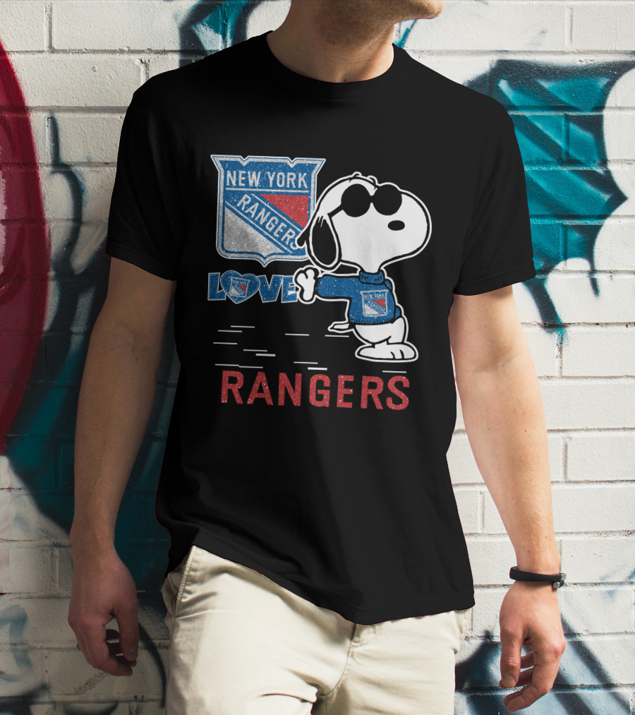 Snoopy Love New York Rangers T-Shirt