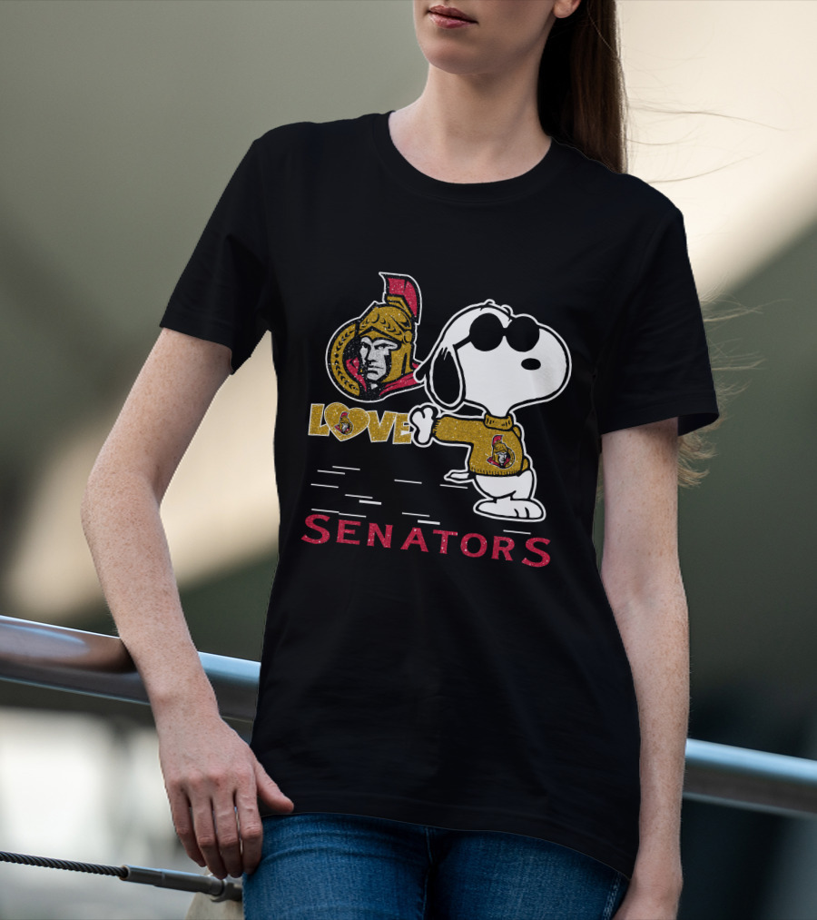 Snoopy Ottawa Senators Love T-Shirt