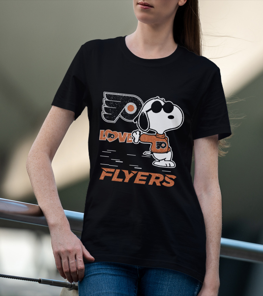 Snoopy Philadelphia Flyers Love T-Shirt