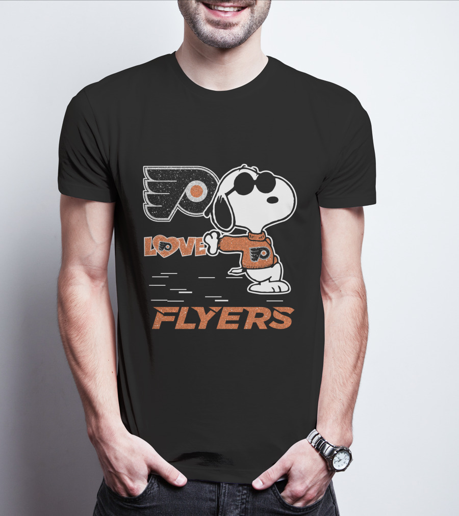Snoopy Philadelphia Flyers Love T-Shirt