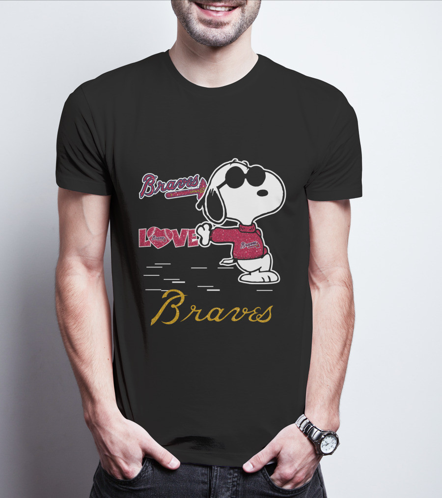 Snoopy Braves Love Atlanta Braves T-Shirt