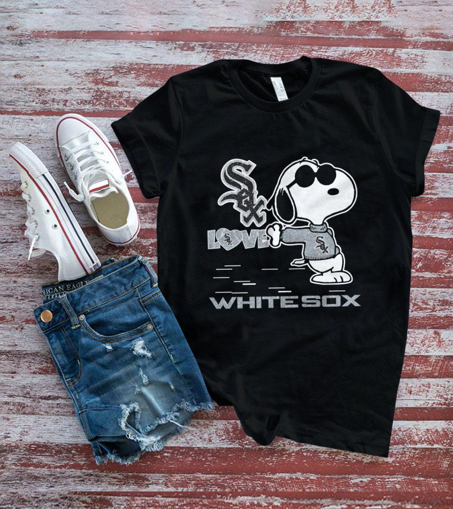 Snoopy Sox Love White Sox T-Shirt