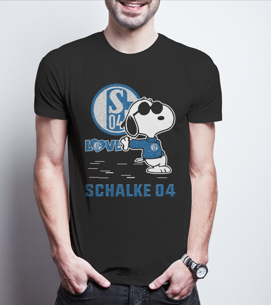 Snoopy Love Schalke 04 S04 Fan Collection T-Shirt