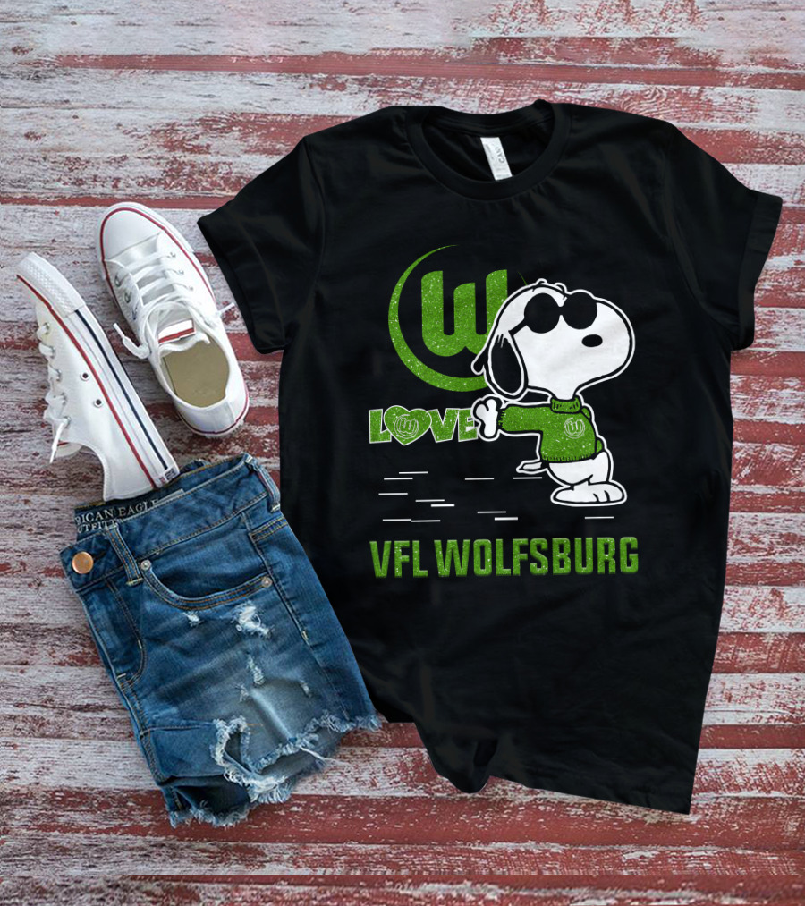 Snoopy Love VfL Wolfsburg Football Passion T-Shirt