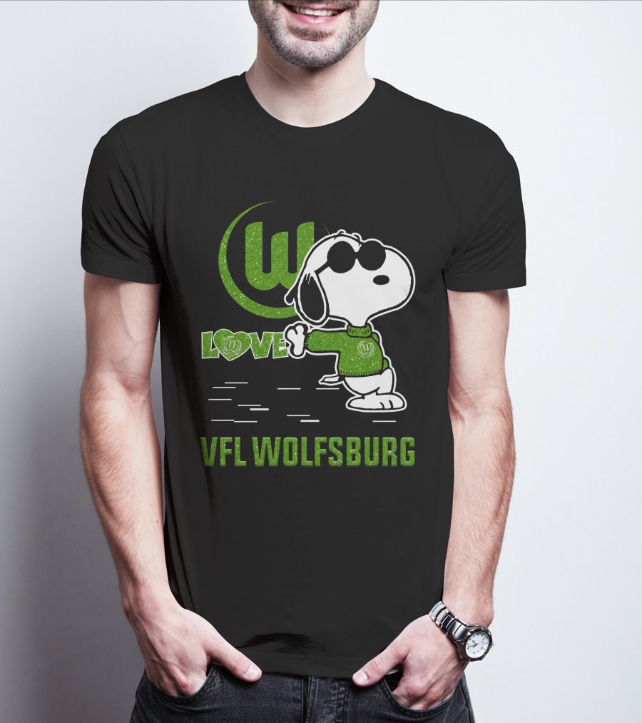 Snoopy Love VfL Wolfsburg Football Passion T-Shirt