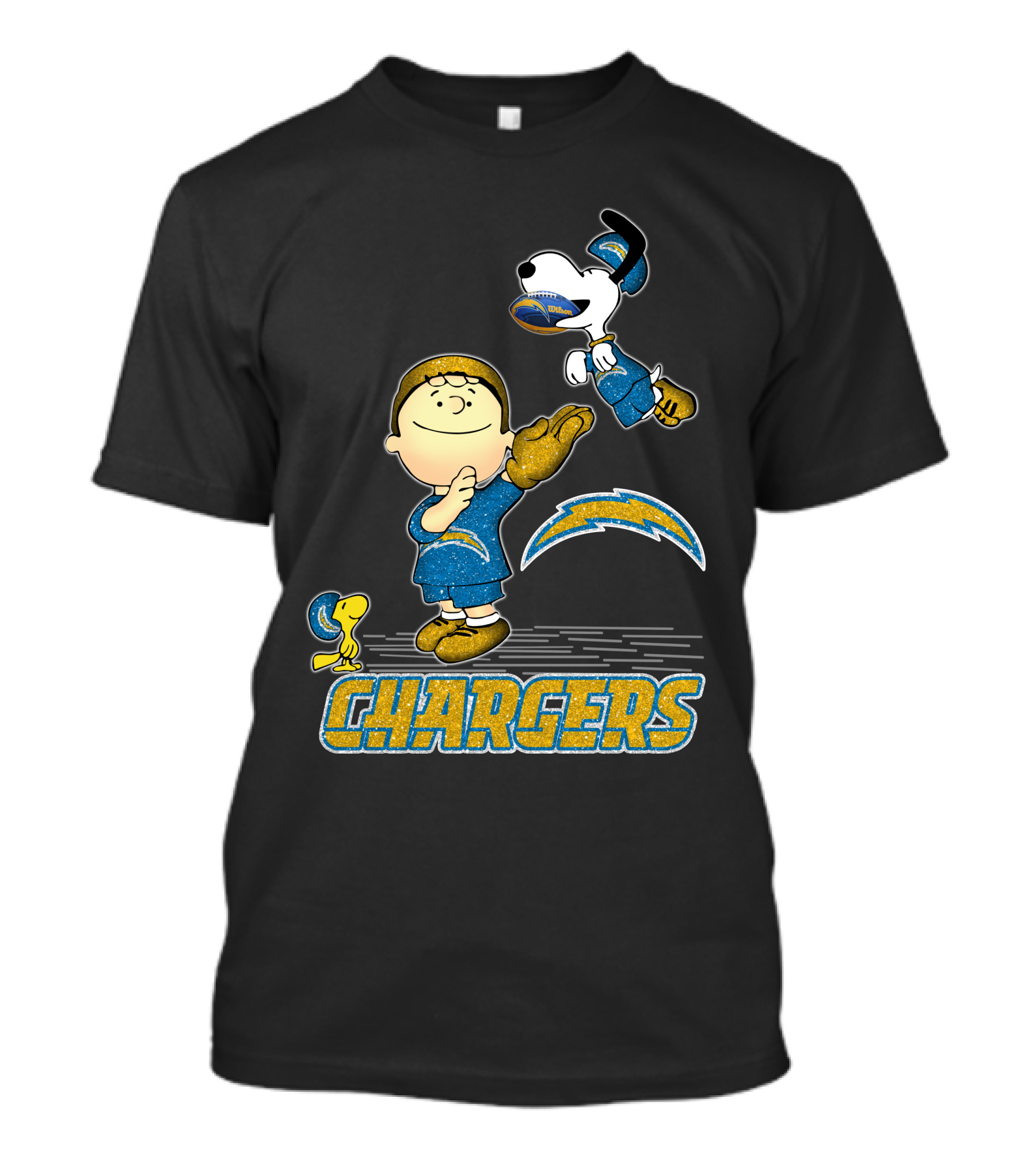 Snoopy And Friends Celebrate Los Angeles Chargers Fandom T-Shirt