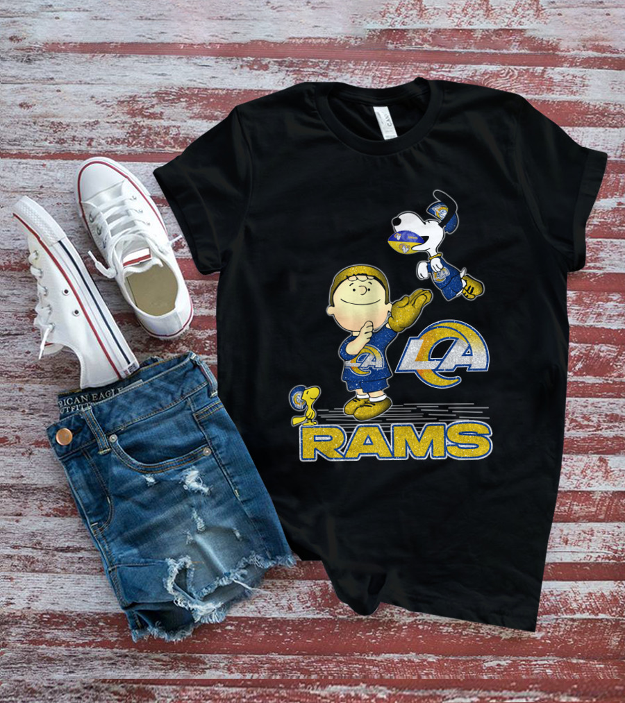 Snoopy And Friends Celebrate Los Angeles Rams With Team Spirit T-Shirt
