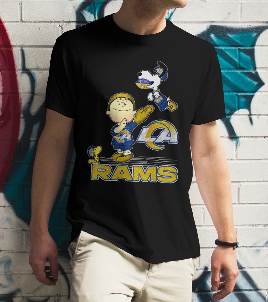 Snoopy And Friends Celebrate Los Angeles Rams With Team Spirit T-Shirt