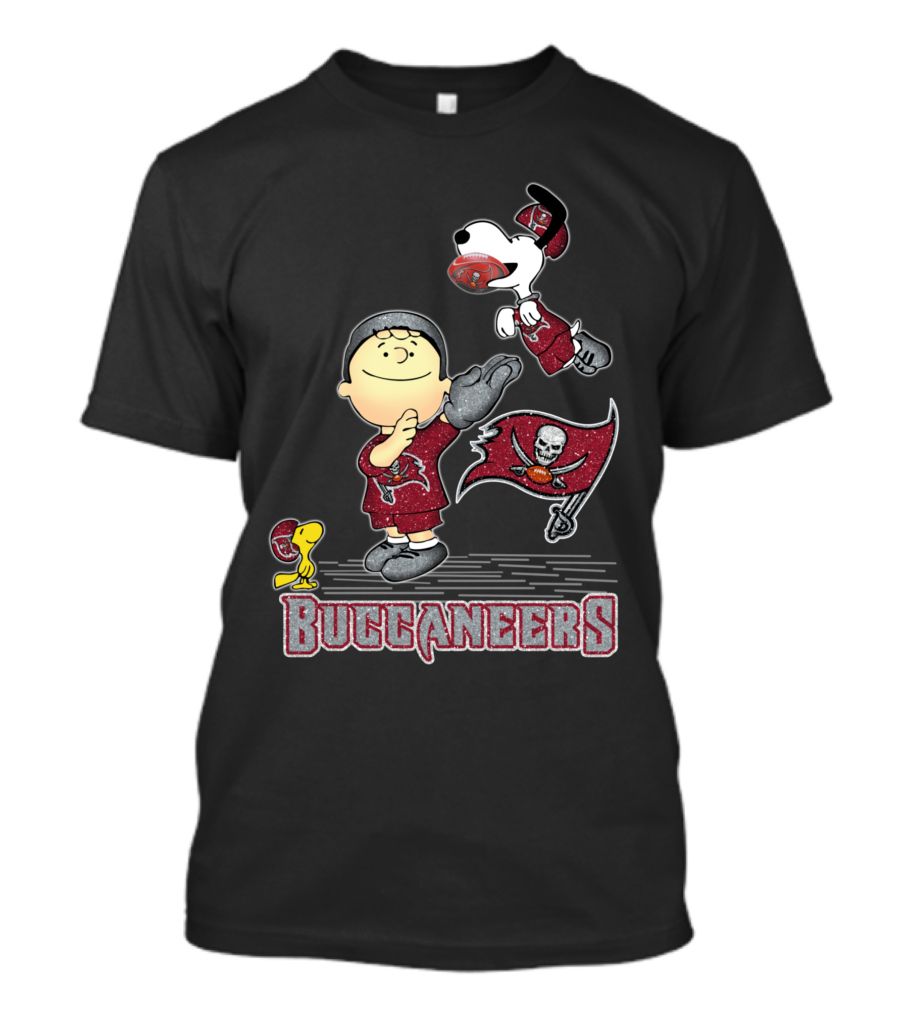 Snoopy Buccaneers Love Tampa Bay Football Peanuts Characters T-Shirt