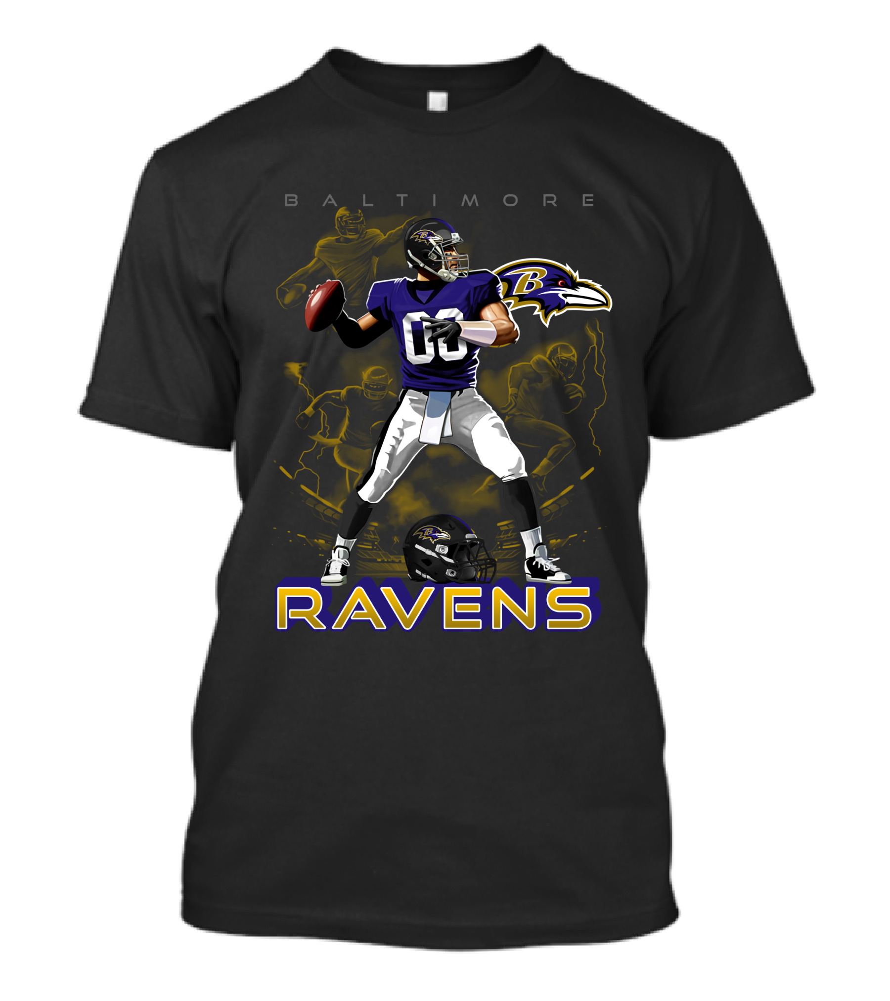 Baltimore Ravens Quarterback Football Ravens T-Shirt