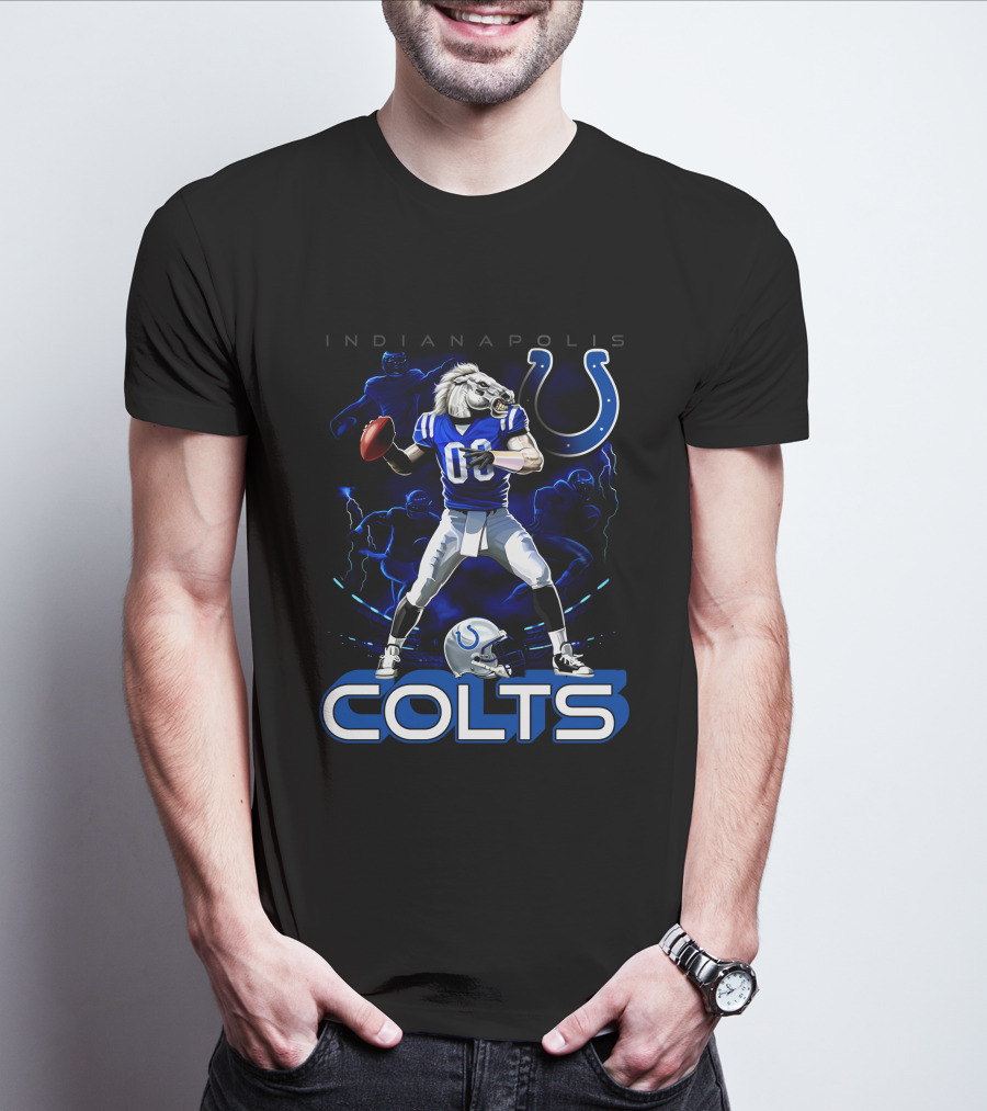 Indianapolis Colts Football Horse Quarterback 03 T-Shirt