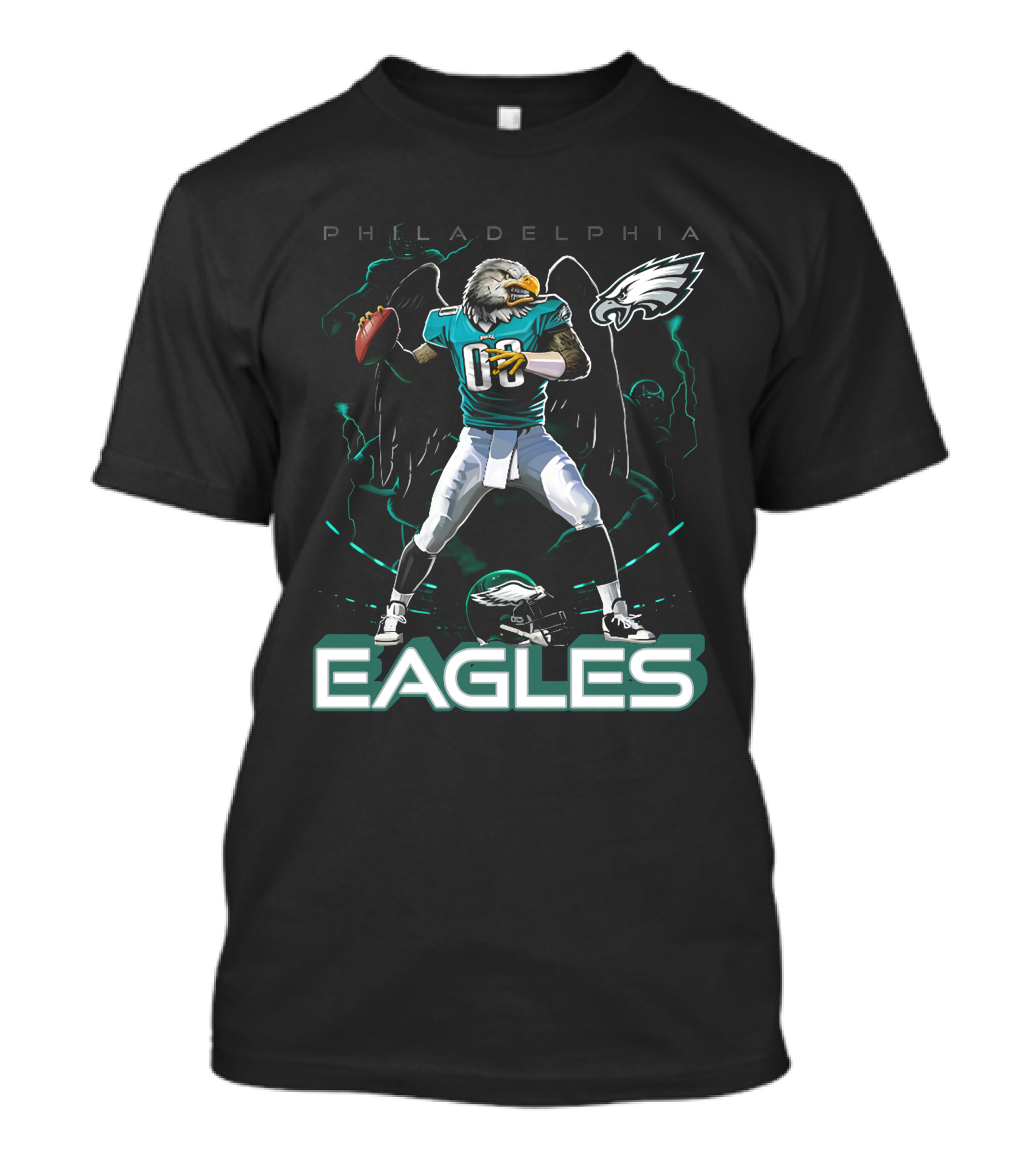Philadelphia Eagles Football Eagle Mascot Quarterback T-Shirt
