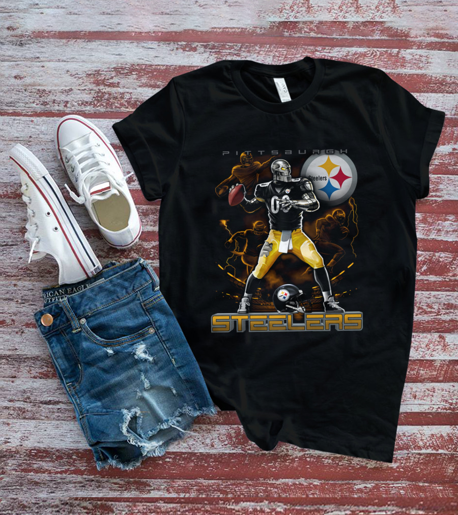 Pittsburgh Steelers Football Team Graphic With Iconic T-Shirt