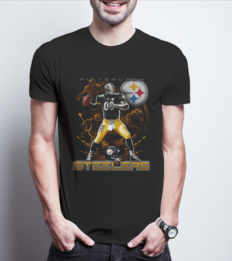 Pittsburgh Steelers Football Team Graphic With Iconic T-Shirt