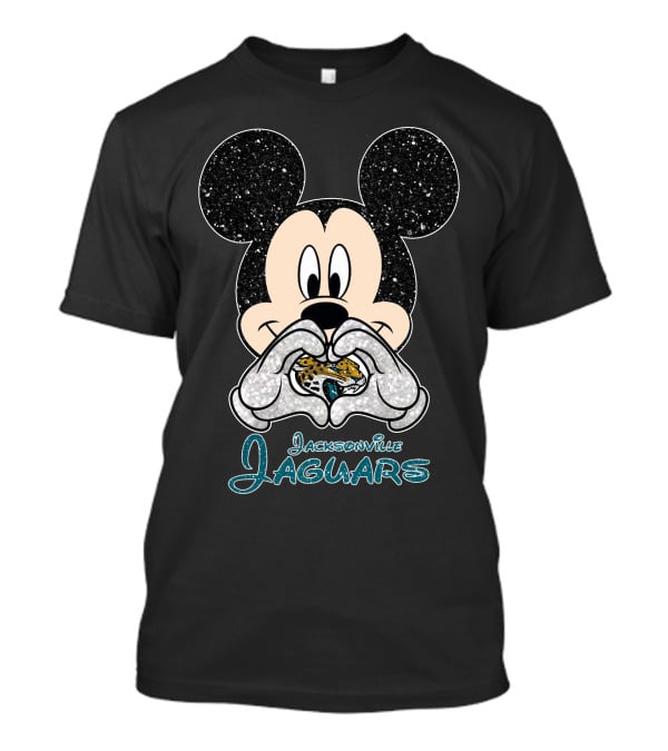Mickey Mouse Jacksonville Jaguars Team Love T-Shirt