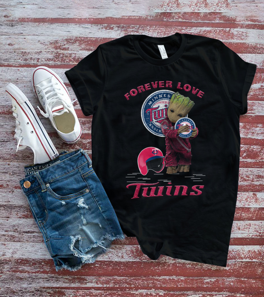 Forever Love Minnesota Twins MLB Baseball Groot Fan T-Shirt