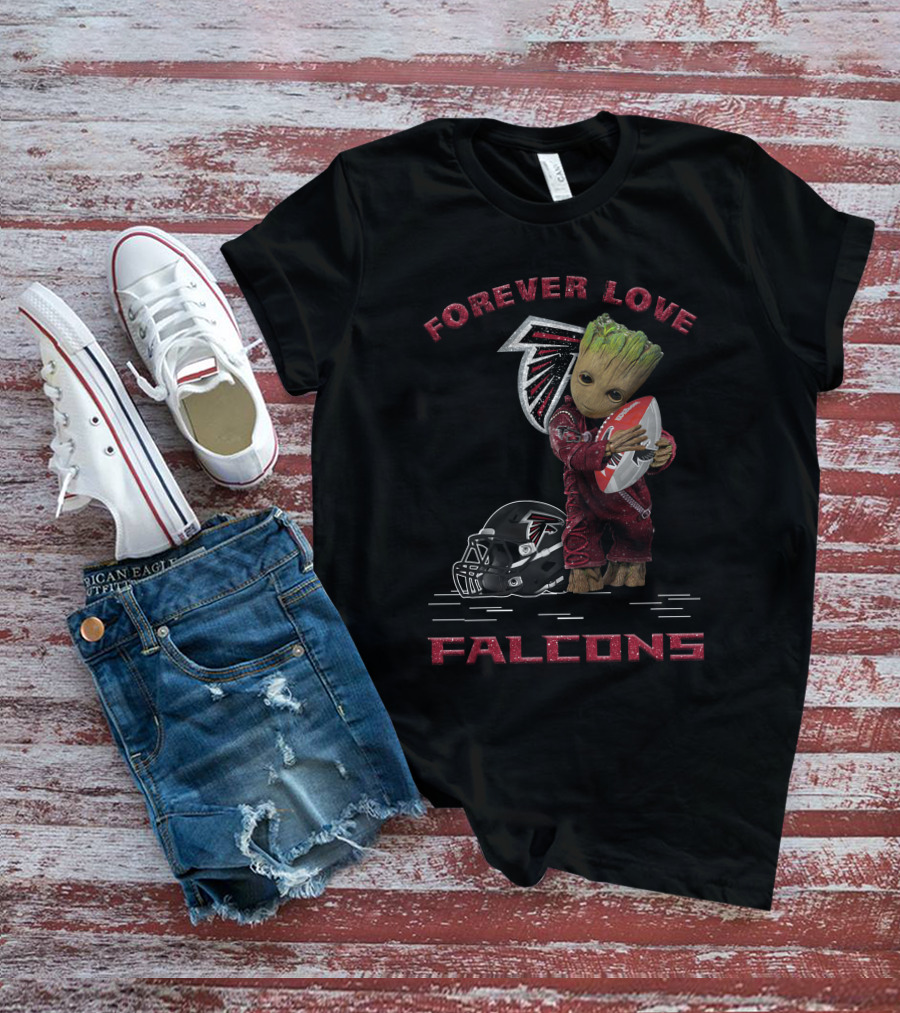 Forever Love Falcons Groot Football Atlanta T-Shirt