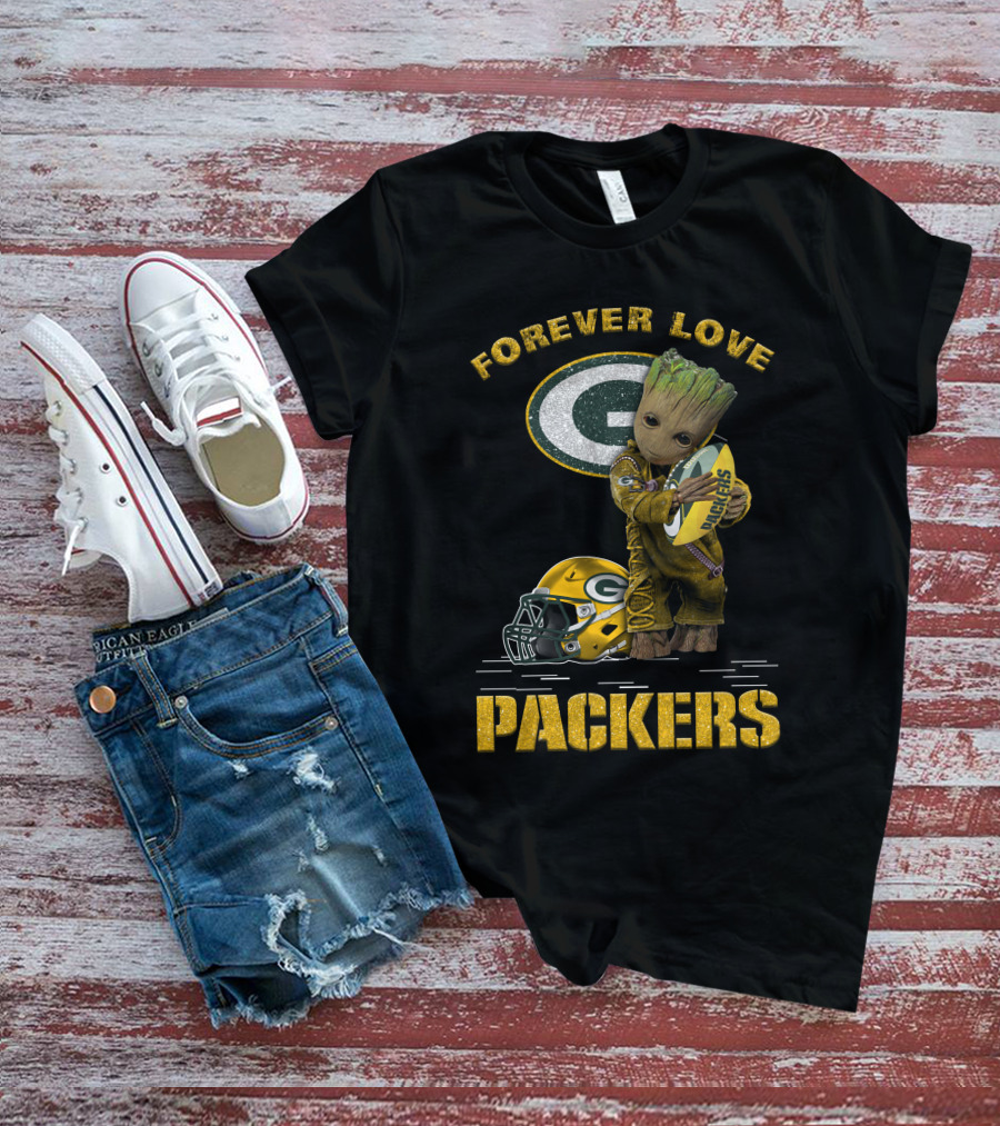Forever Love Packers Groot Green Bay T-Shirt