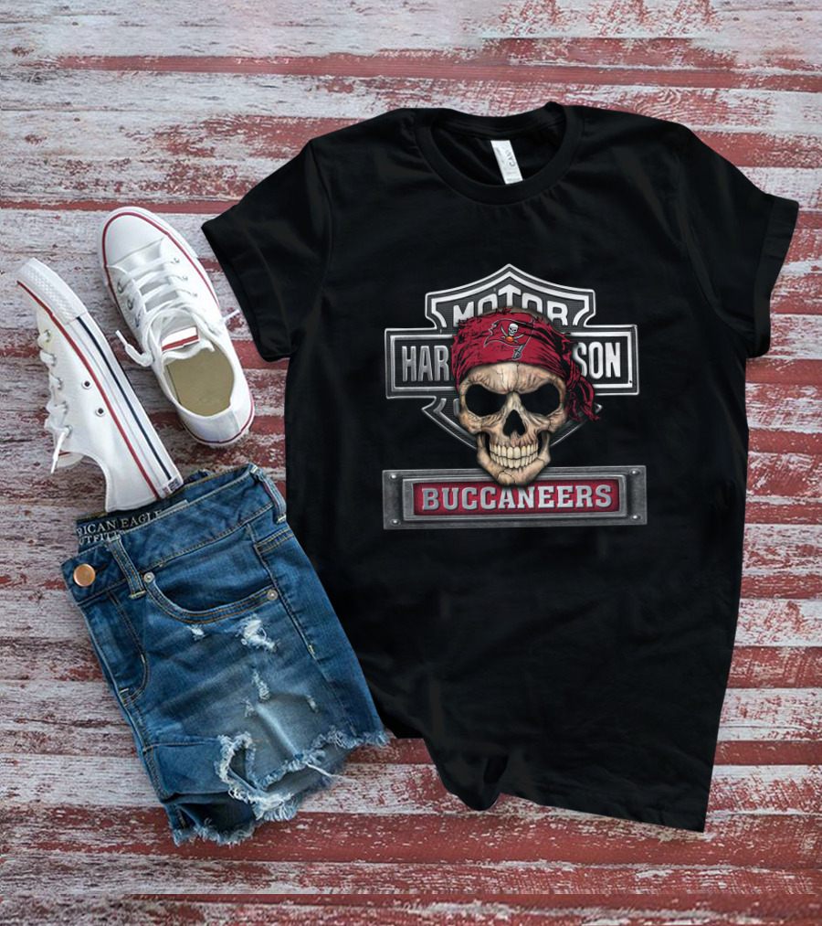 Hd Nfl Tampa Bay Buccaneers Motor Harley Davidson Buccaneers T-Shirt