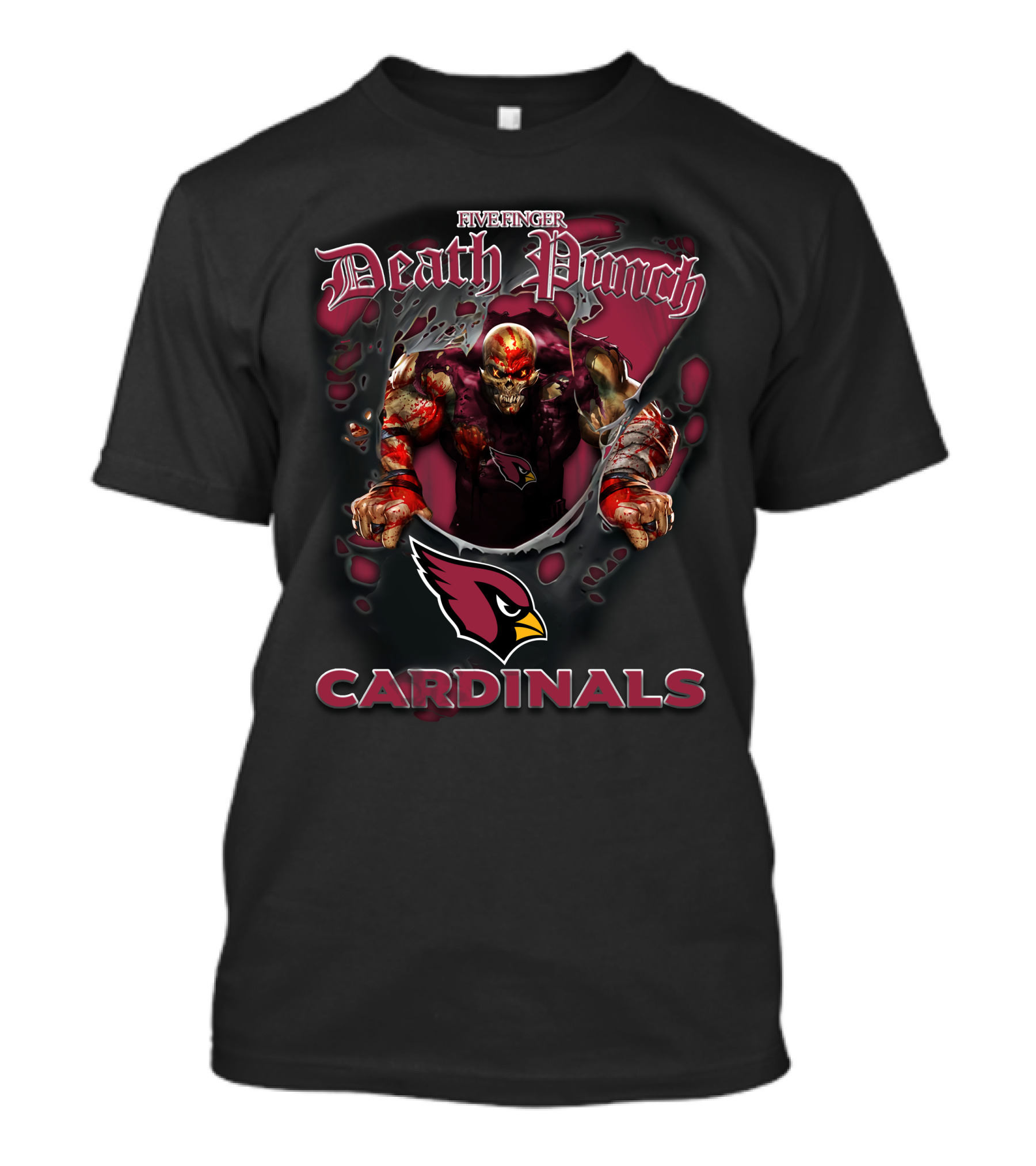 Five Finger Death Punch Cardinals Nfl Football Fans Arizona T-Shirt