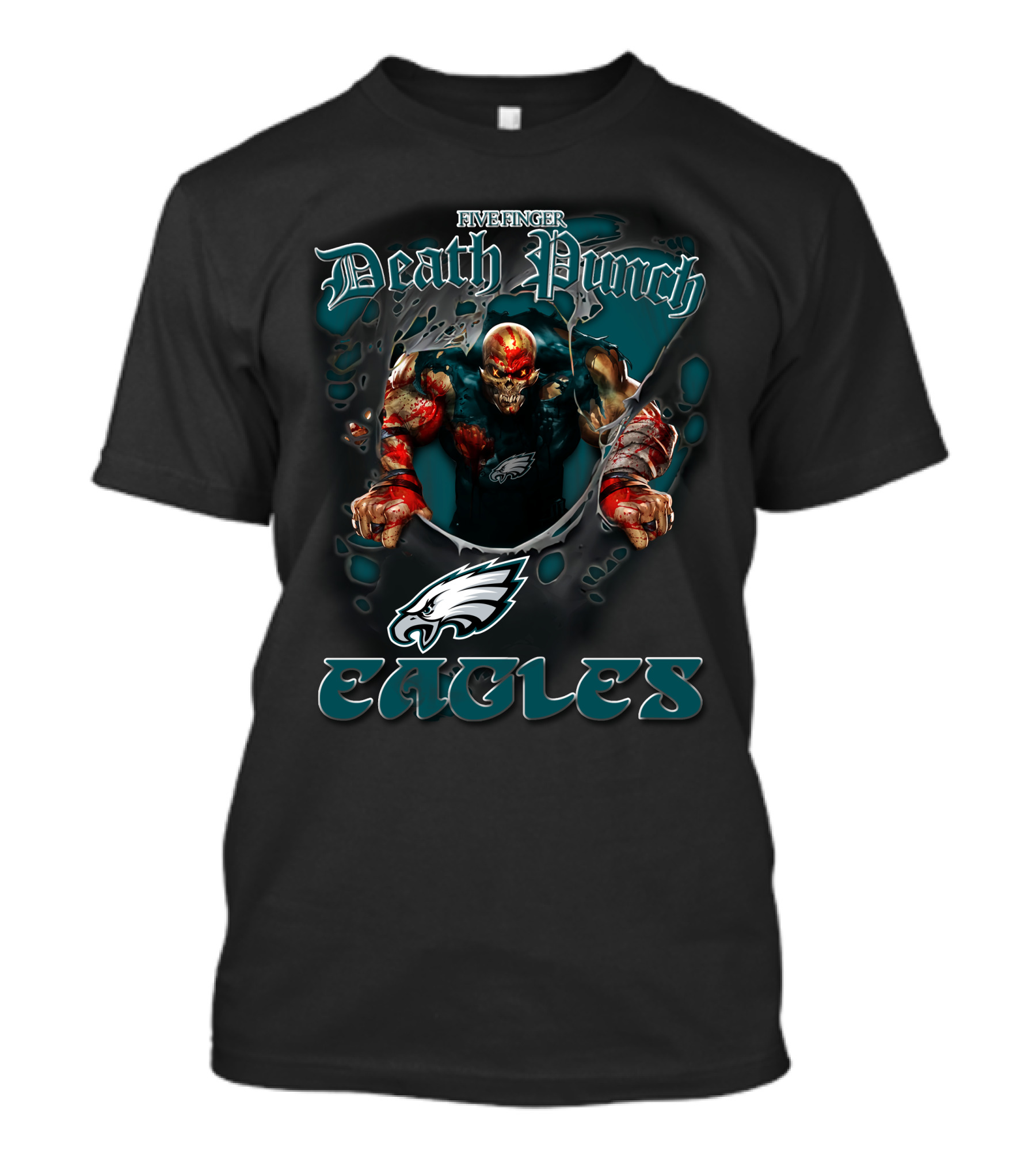 Five Finger Death Punch Philadelphia Eagles Nfl Fans T-Shirt