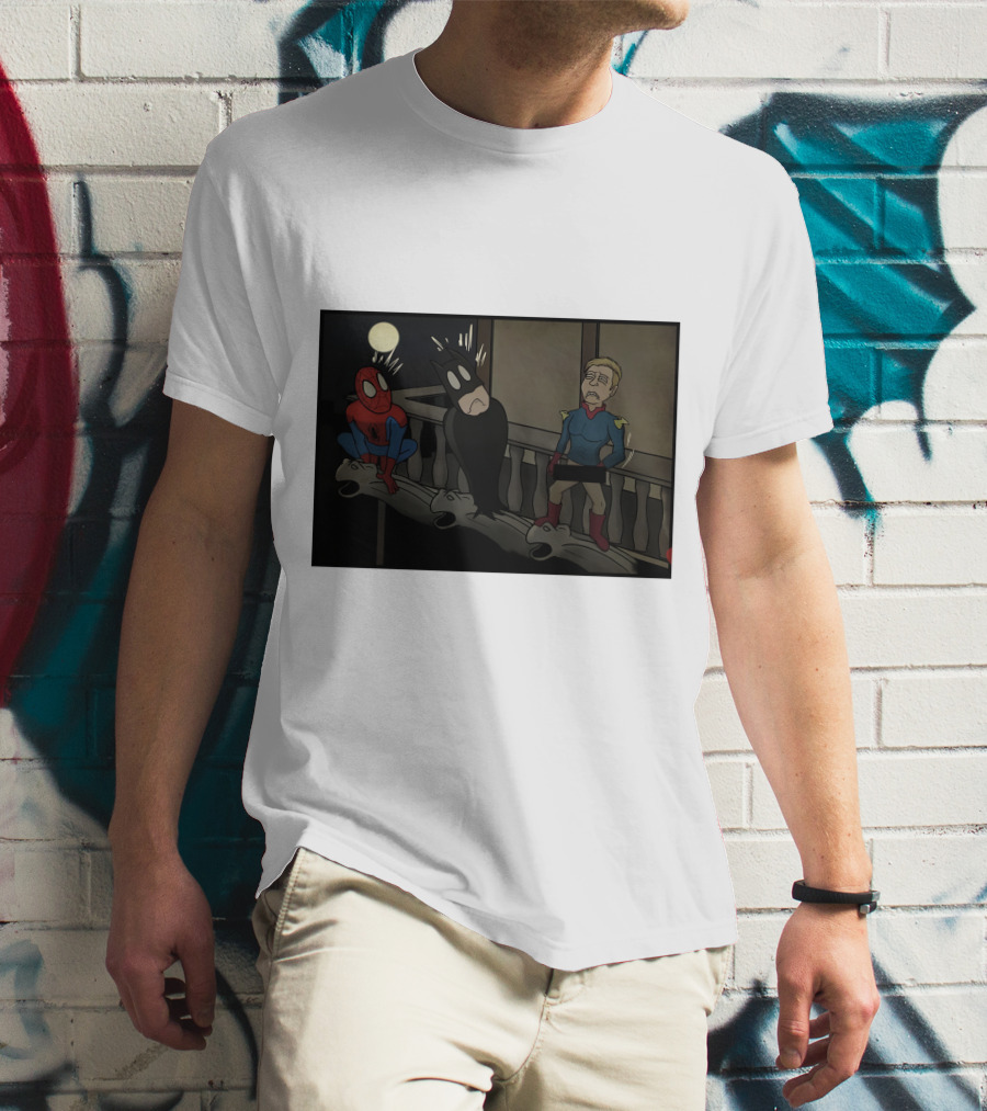 I Can Do What Ever I Want Superheroes On Balcony At Night T-Shirt