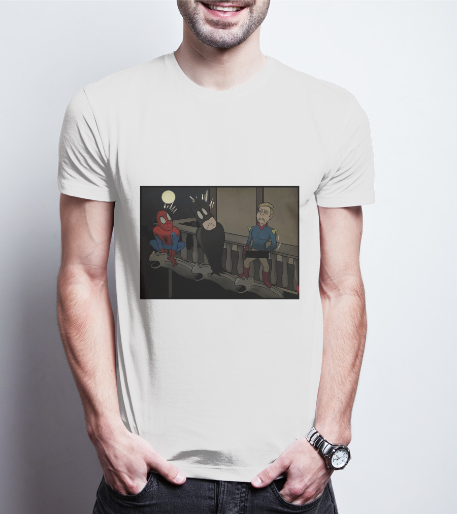 I Can Do What Ever I Want Superheroes On Balcony At Night T-Shirt