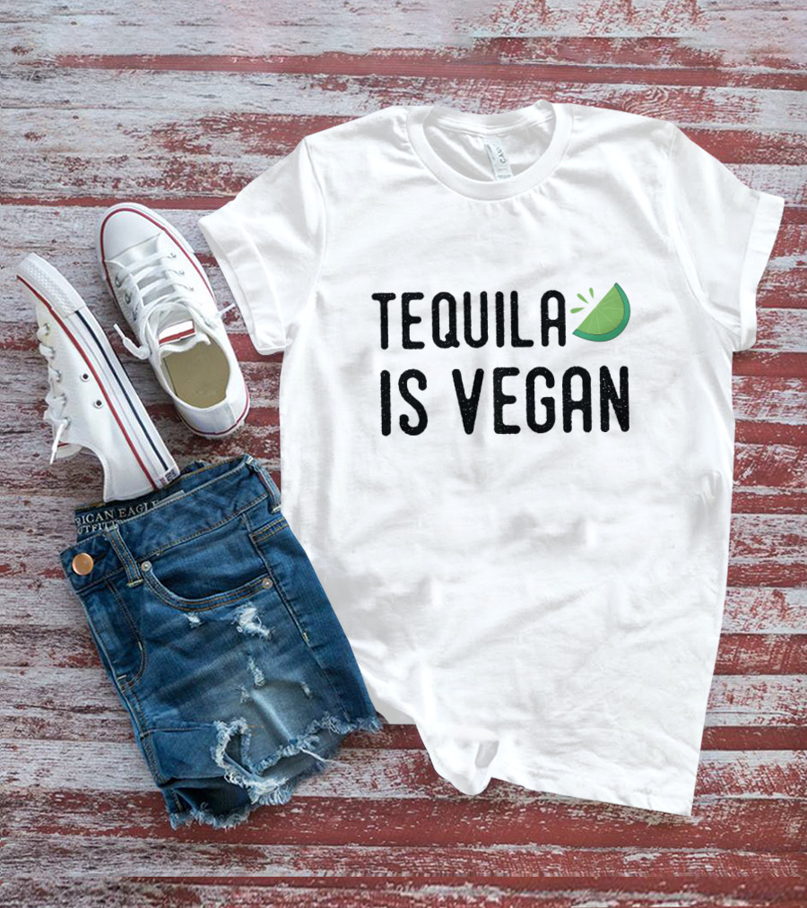 Tequila Is Vegan Lime Slice T-Shirt