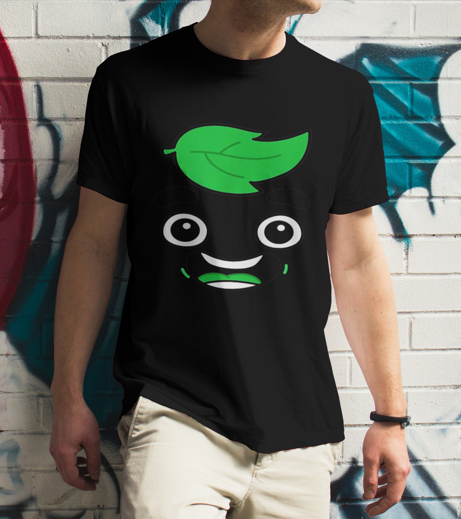 Guava Juice Box Lover Leafy Smiling Face T-Shirt