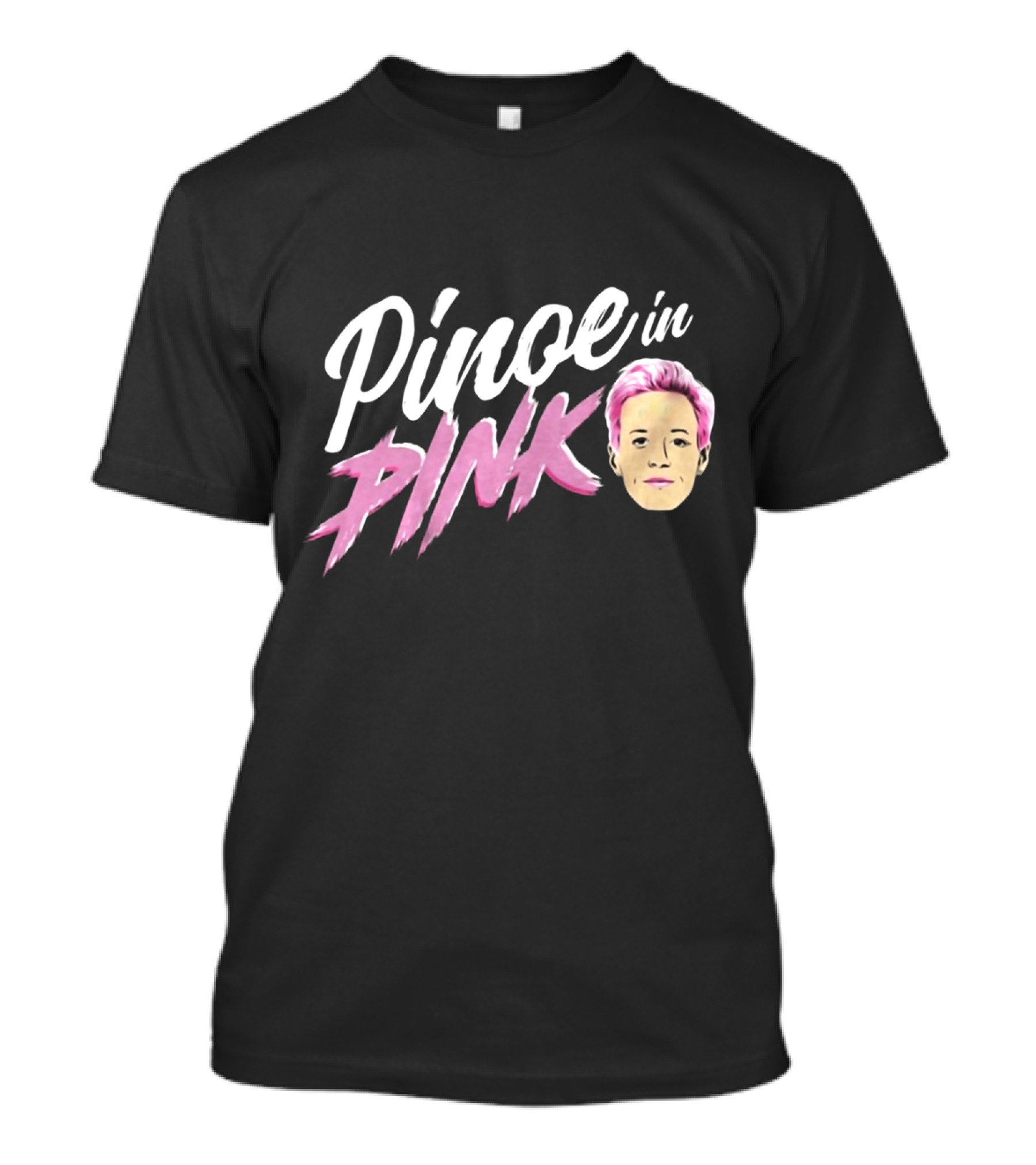 Pinoe In Pink Megan Rapinoe Iconic Portrait With Pink Hair T-Shirt