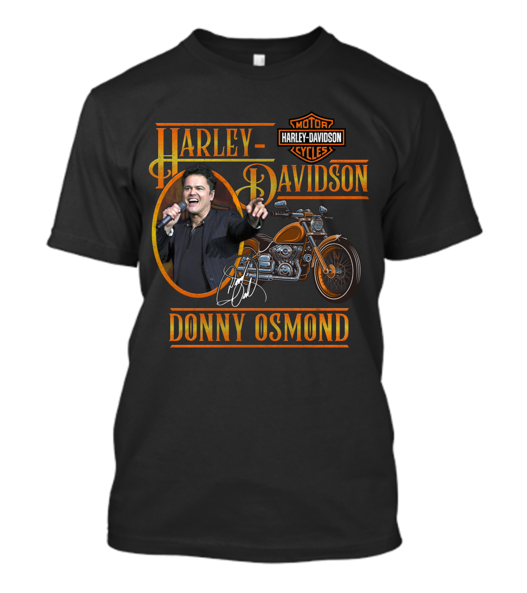 Harley Davidson Motorcycles Donny Osmond T-Shirt