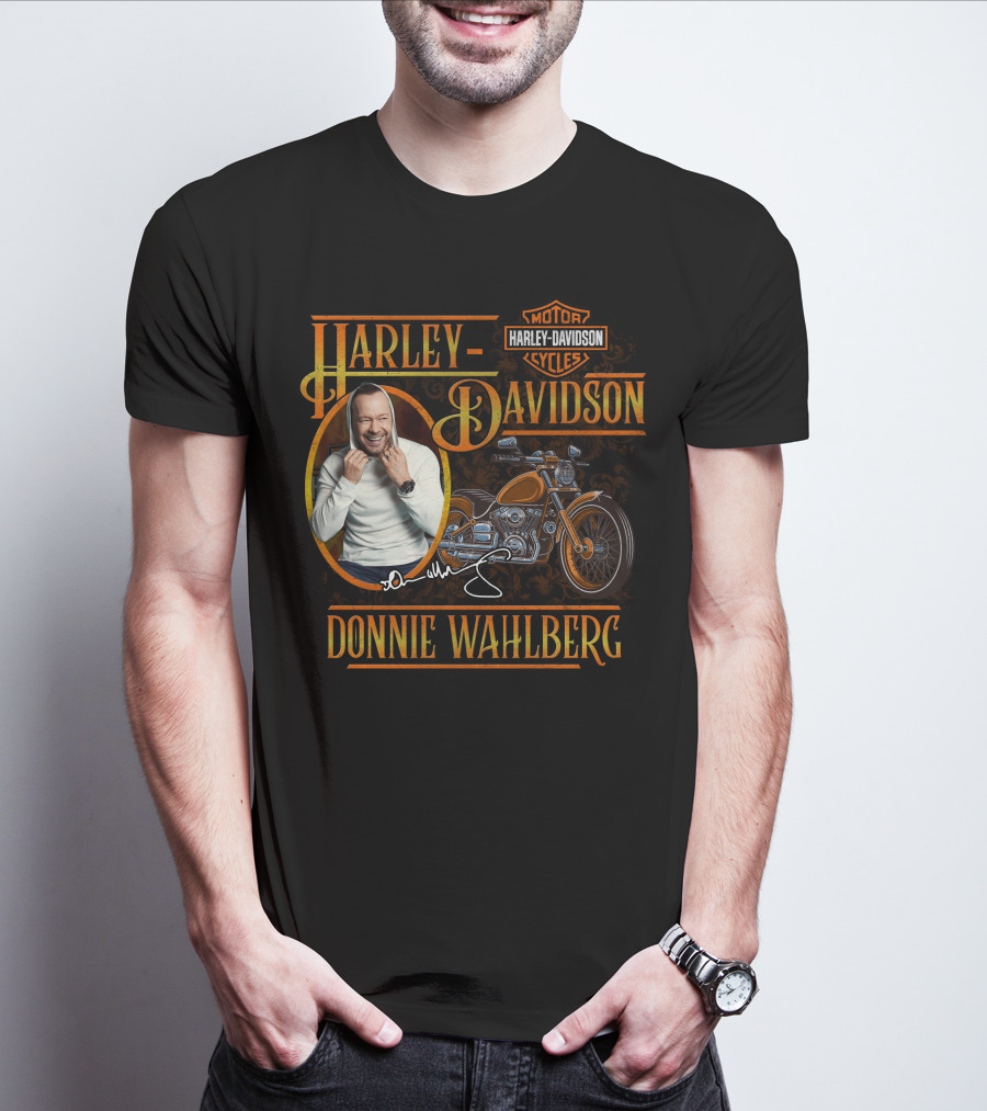 Harley Davidson Motorcycles Donnie Wahlberg Signature Collection T-Shirt