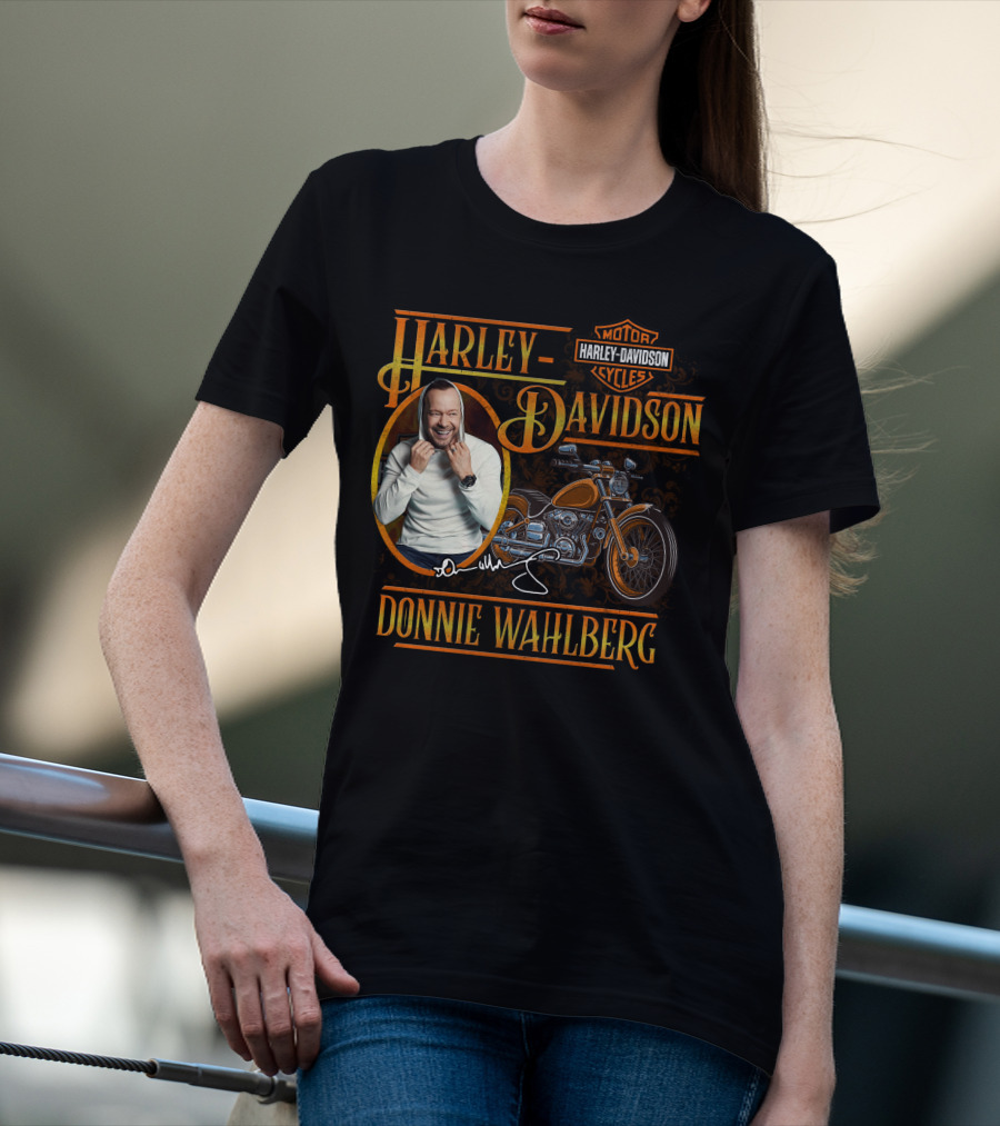 Harley Davidson Donnie Wahlberg Motor Cycles T-Shirt