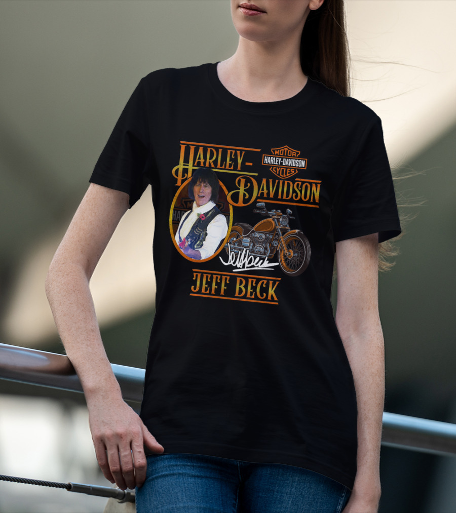Harley Davidson Jeff Beck Motorcycles Signature T-Shirt